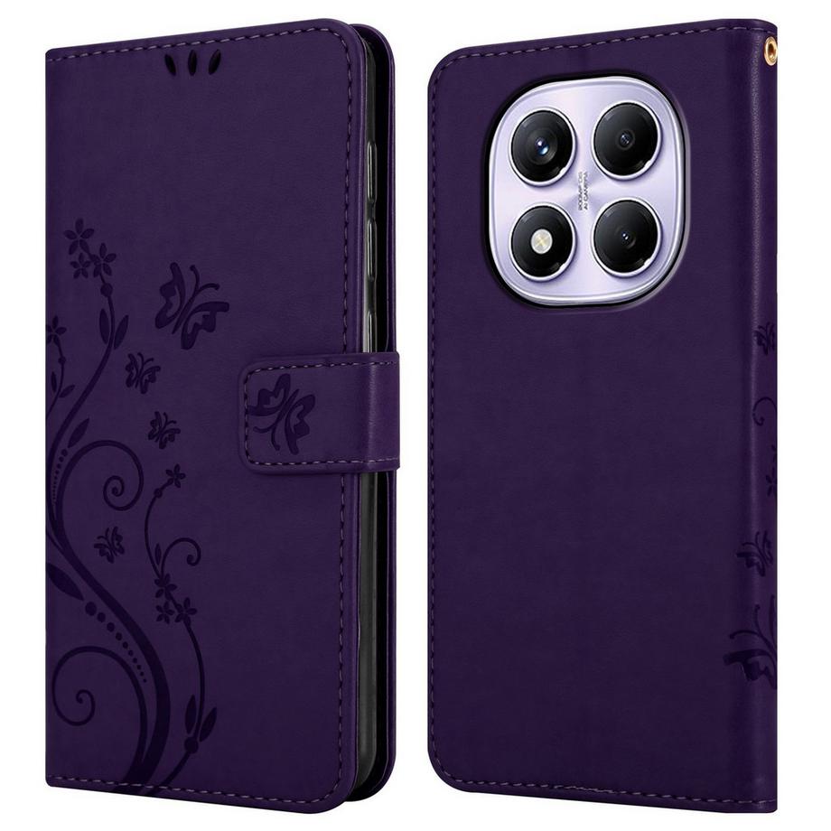 Cadorabo  Coque pour Xiaomi RedMi Note 14 Pro 4G fleurs etui 