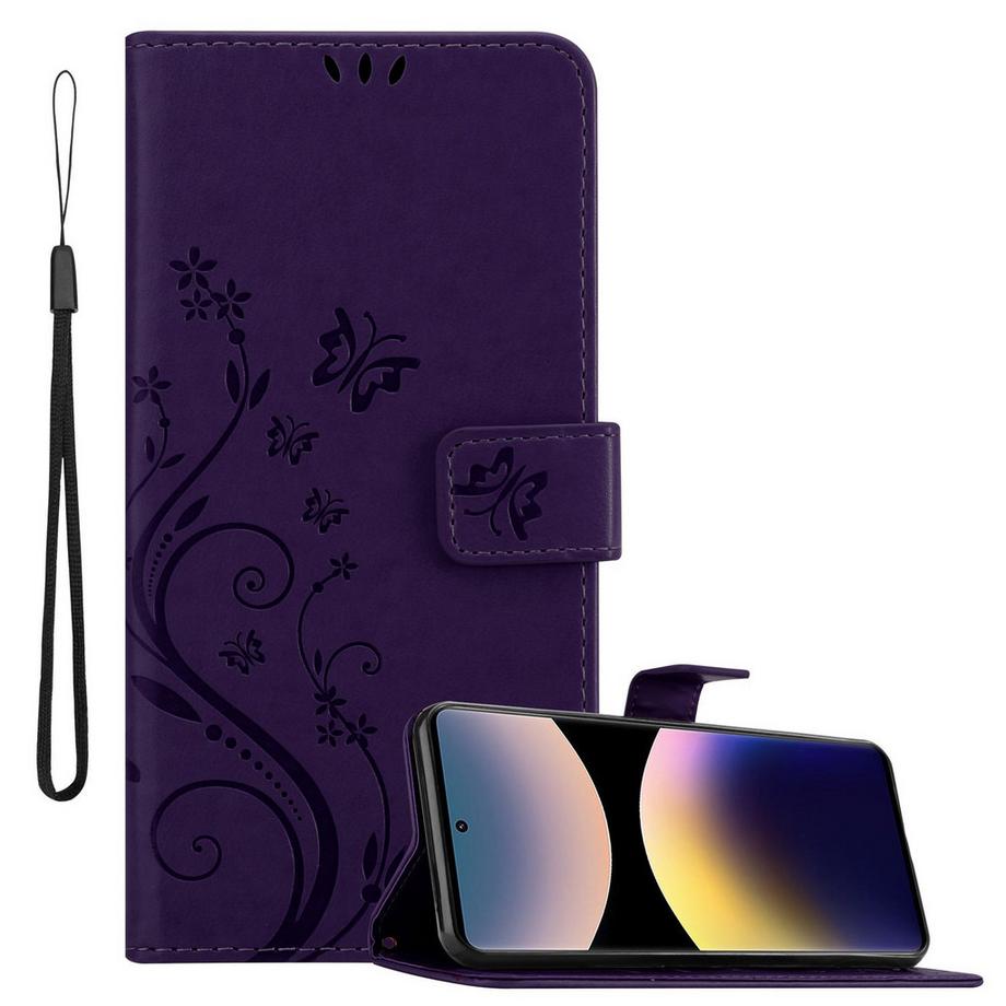 Coque pour Xiaomi RedMi Note 14 Pro 4G fleurs etui