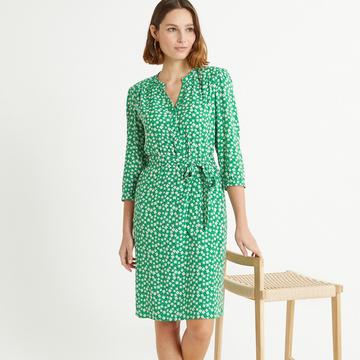 Robe droite imprimé floral