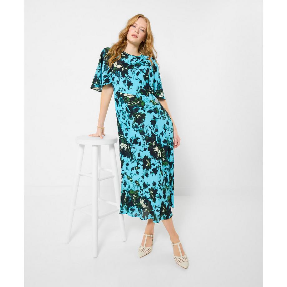 Joe Browns Midikleid mit strukturiertem Rosenmuster  