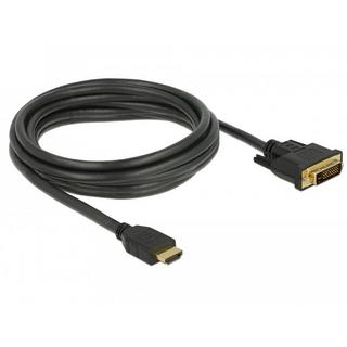 DeLock  DeLOCK 85655 câble vidéo et adaptateur 3 m HDMI Type A (Standard) DVI Noir 