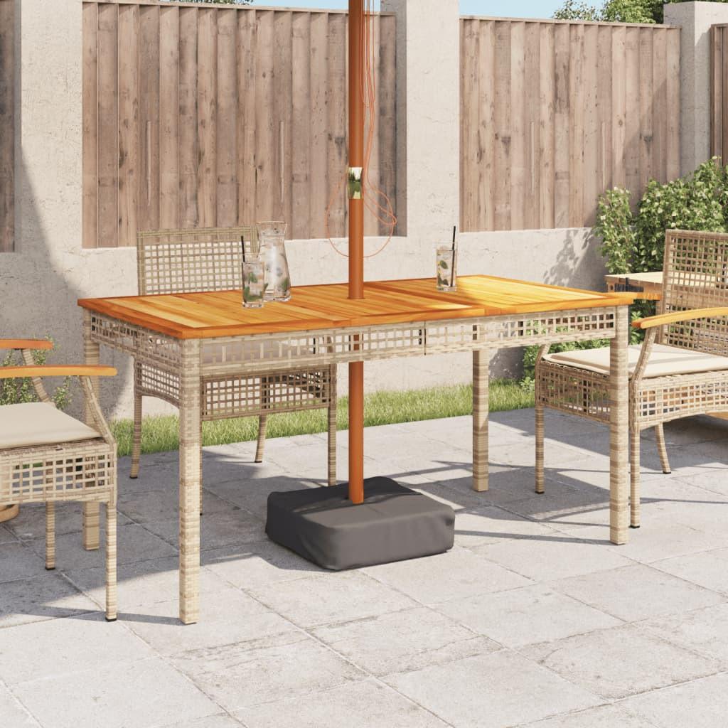 VidaXL Gartentisch poly-rattan  