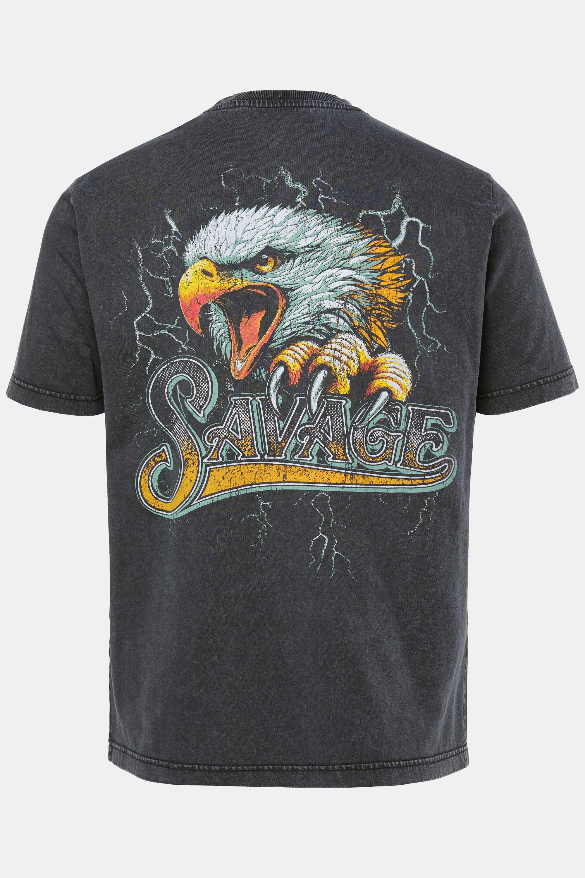 JP1880 Halbarm Rückenprint Vintage Look T-Shirt  