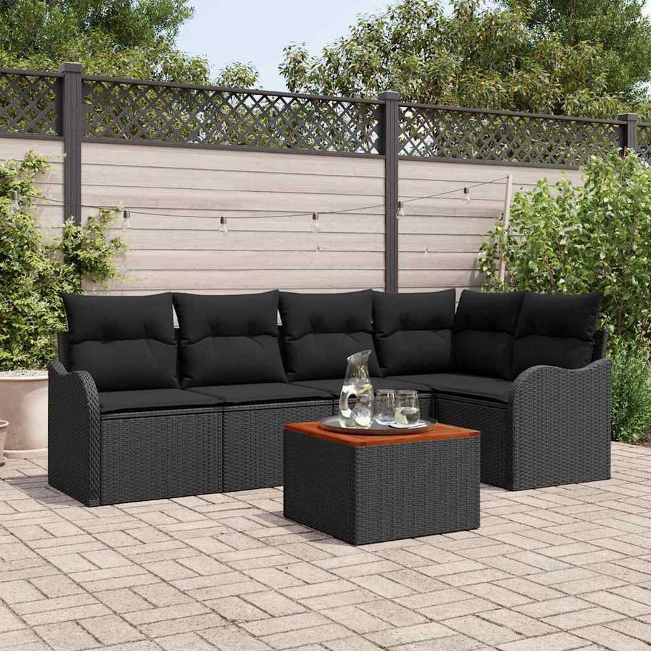 VidaXL Set Divano da Giardino Polyrattan  