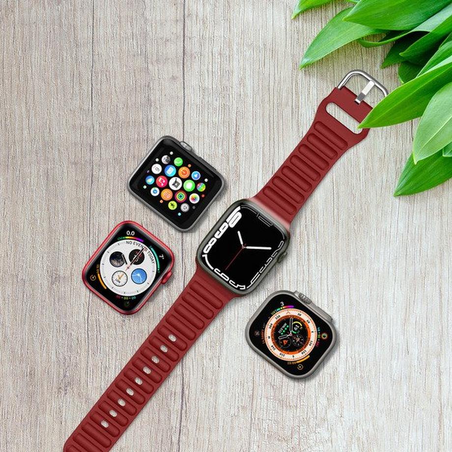 Avizar  Apple Watch 38 - 41mm Armband Weinrot 