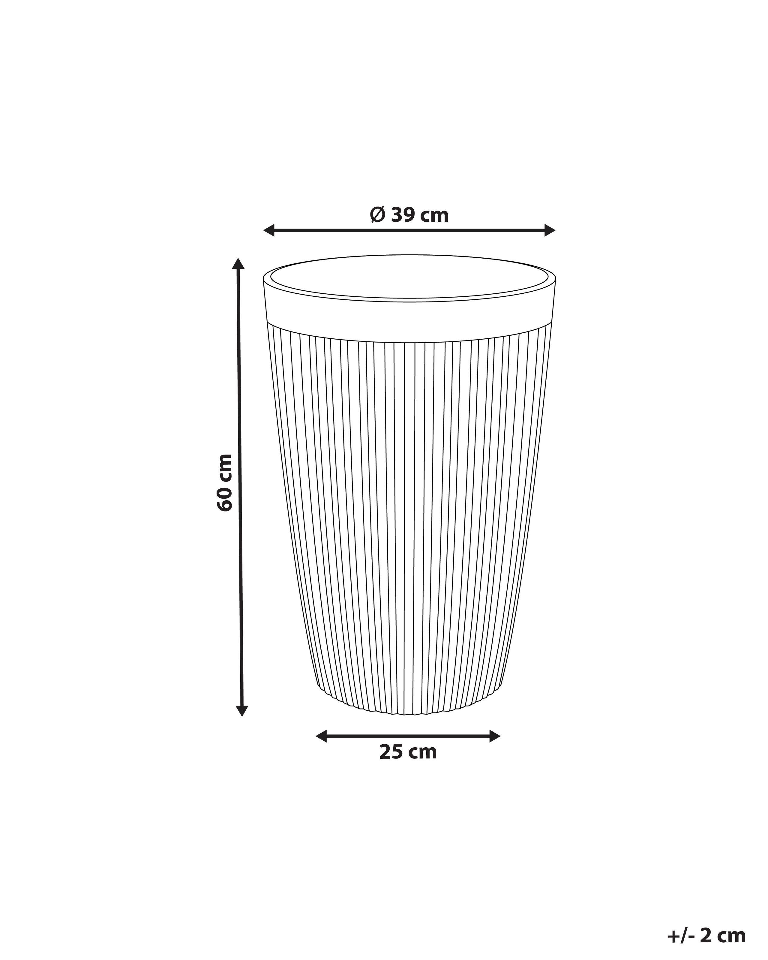 Beliani Vaso per piante en Poliresina Classico KOLA  