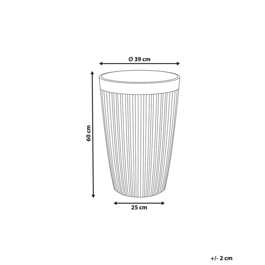 Beliani Cache-pot en Fibre d\'argile Traditionnel KOLA  
