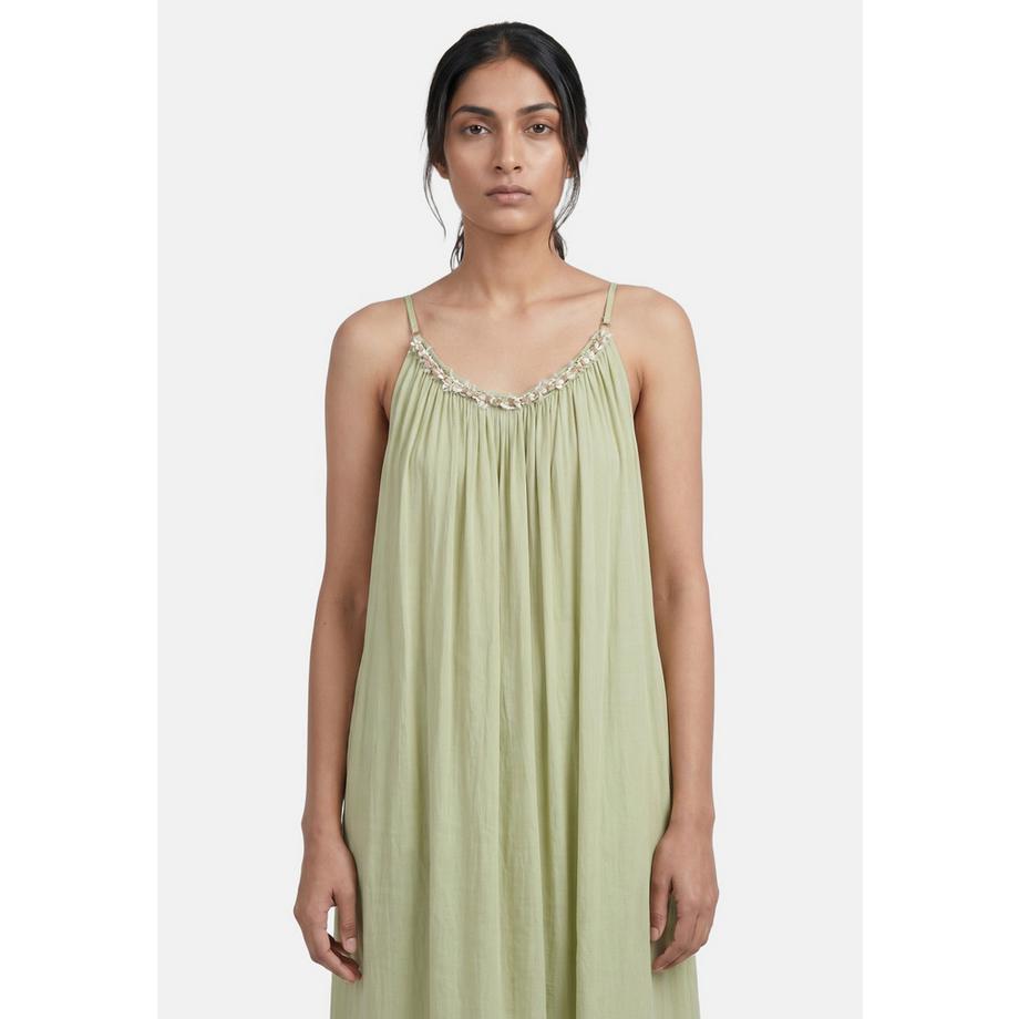 Roberta Rossi Robe slip avec décolleté orné  