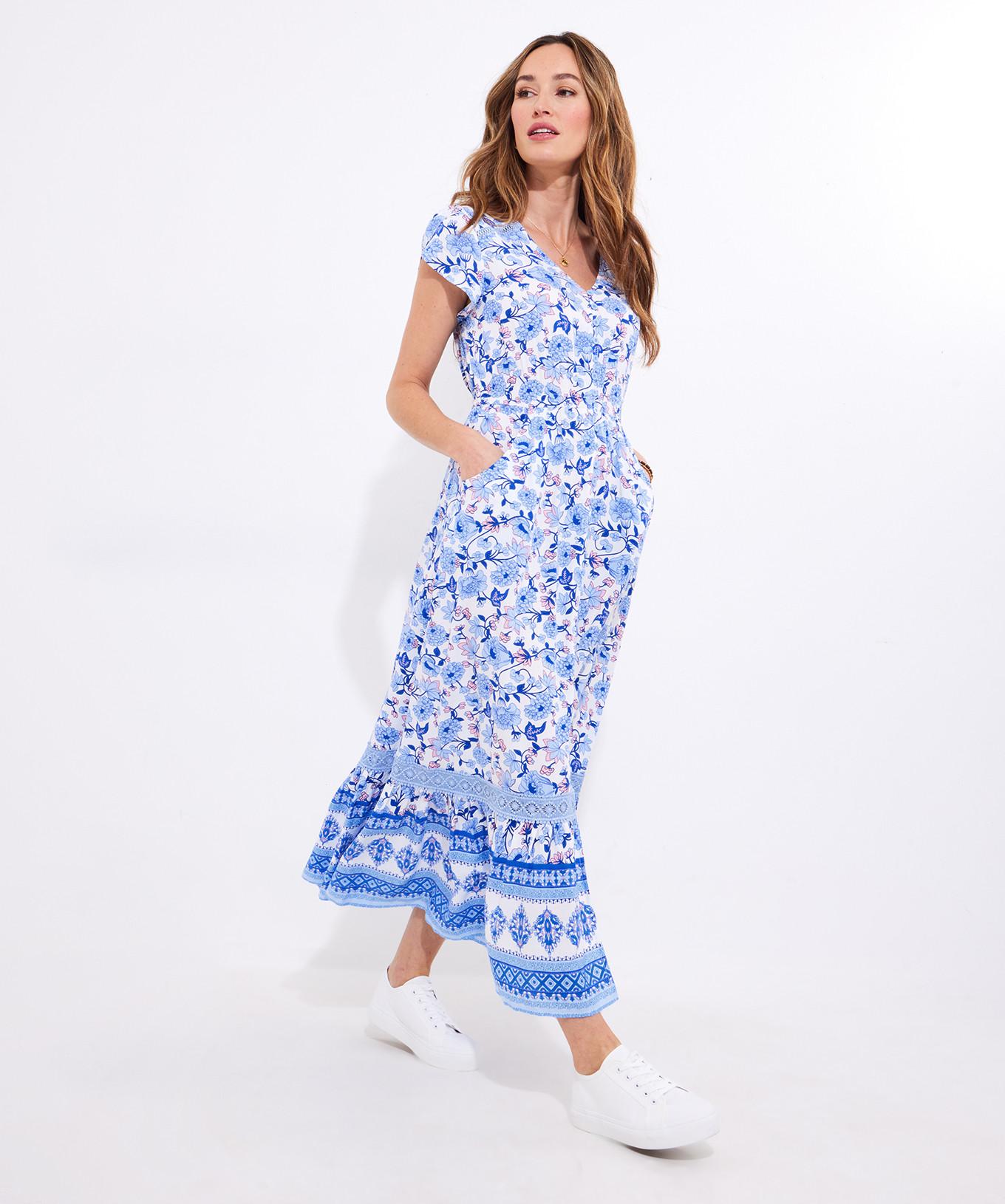 Joe Browns  Maxi mit floralem Spitzenbesatz 