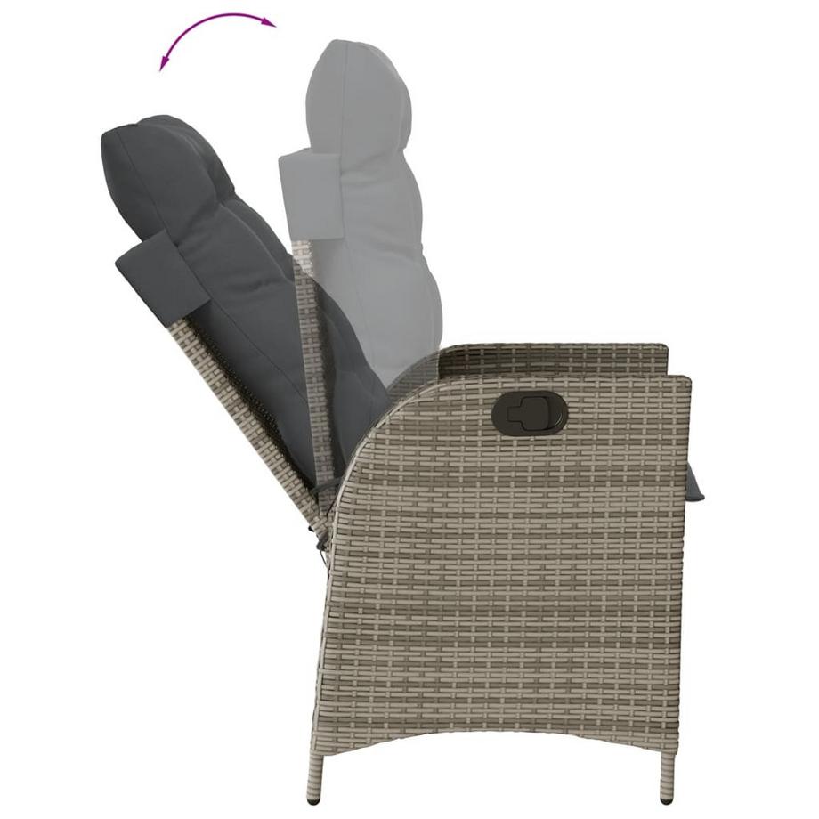 VidaXL set da pranzo da giardino Polirattan  