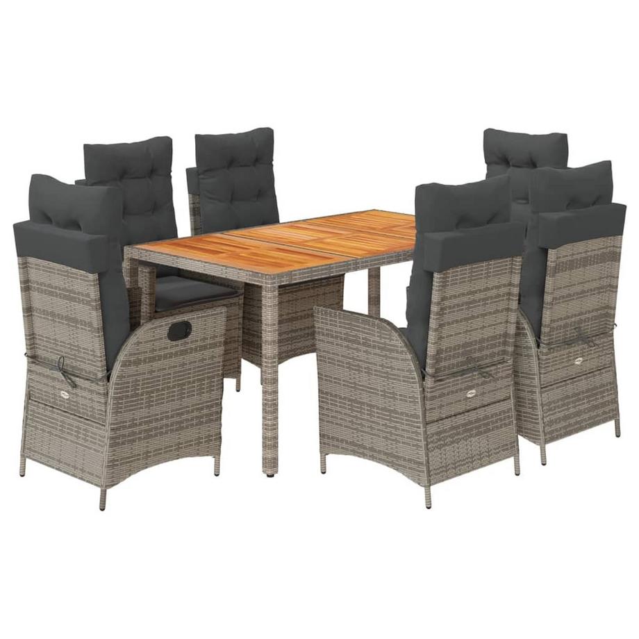 set da pranzo da giardino Polirattan