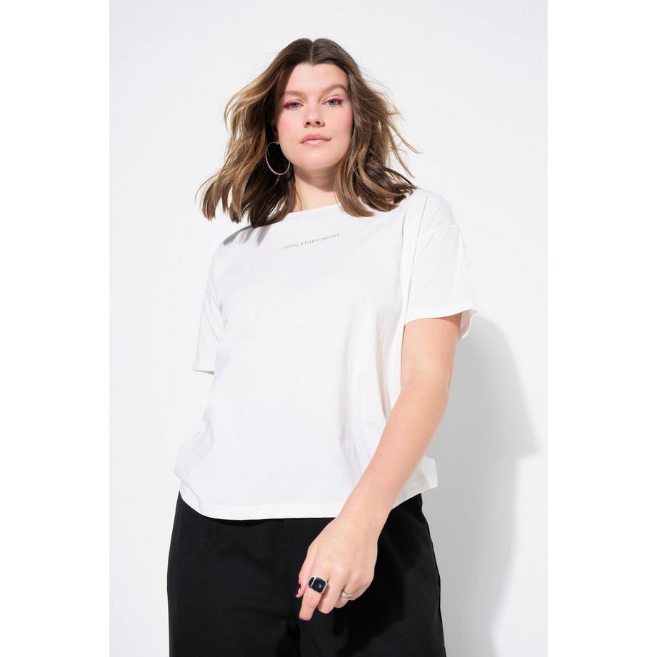 Studio Untold T-shirt oversize con scritta argentata  