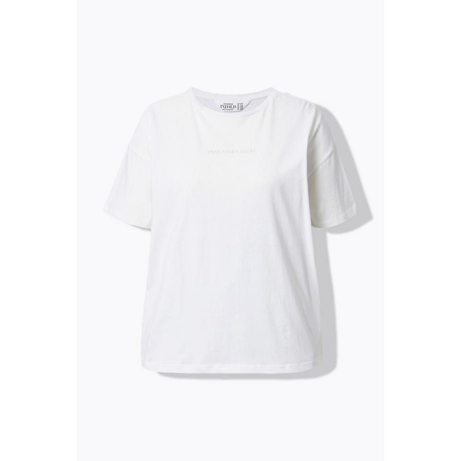 Studio Untold T-shirt oversize con scritta argentata  