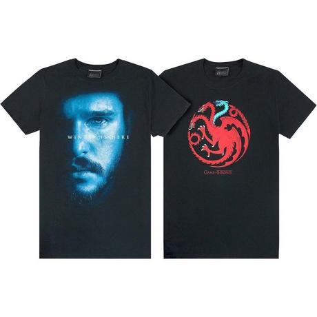 Game of Thrones  Ice And Fire Dragons TShirt  (2erPack) 