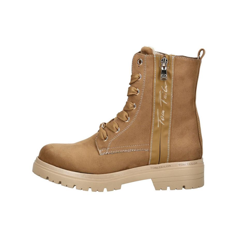 TOM TAILOR Bottines à Lacets avec Fermeture Éclair Latérale  
