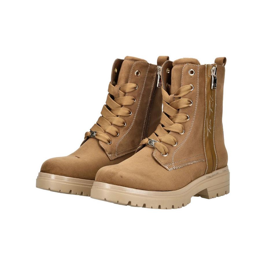 TOM TAILOR Bottines à Lacets avec Fermeture Éclair Latérale  