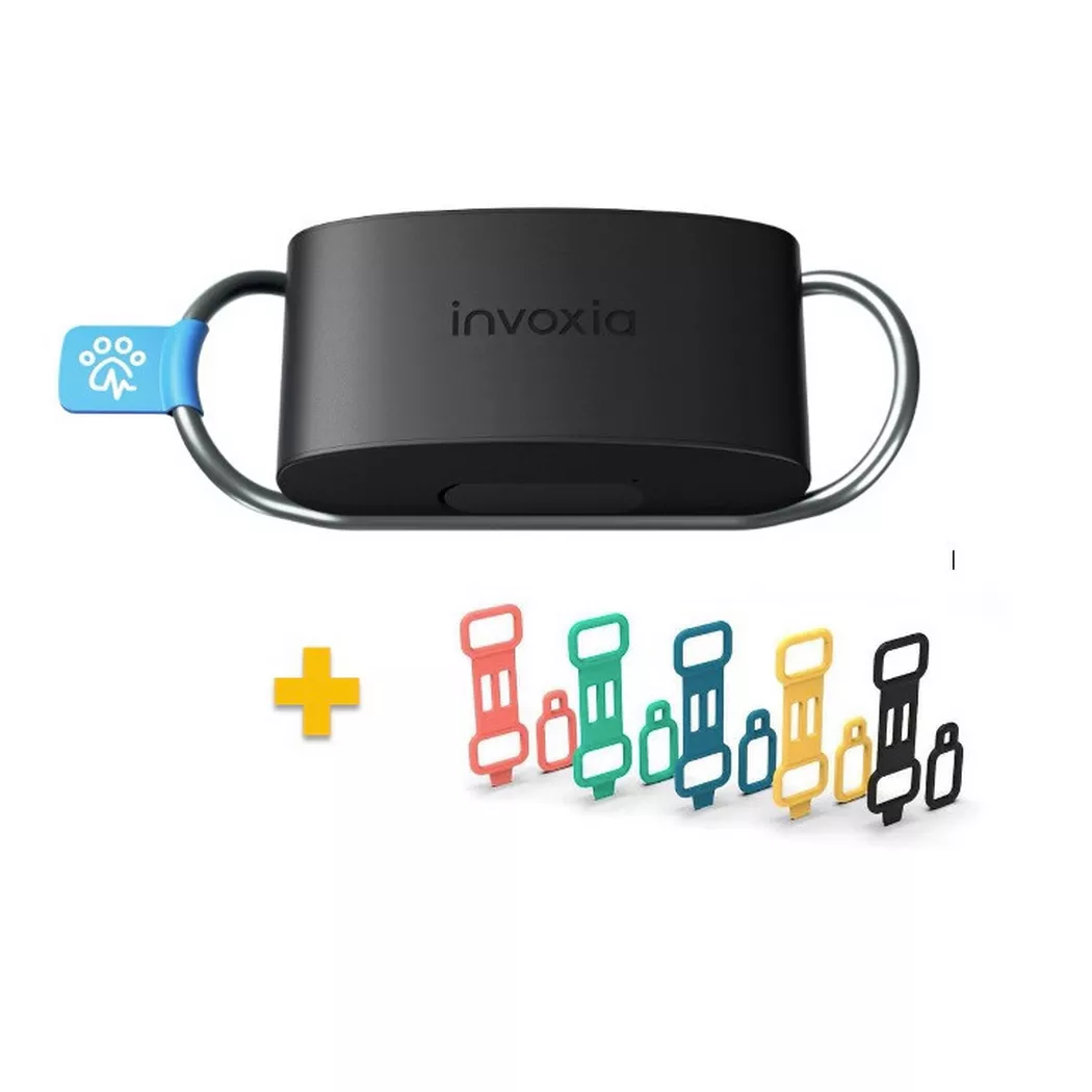 Invoxia - Gesundheits- & GPS-Tracker, 1J. Abo Bundle, Schwarz