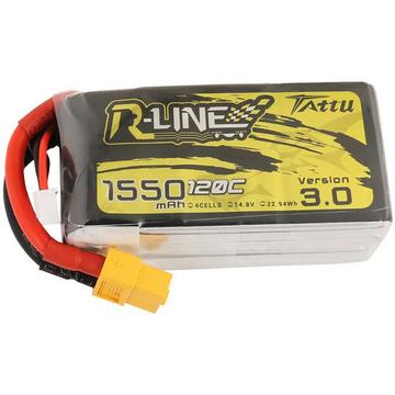 Batterie LiPo 14.8 V 1550 mAh 120C XT-60 R-Line version 3.0