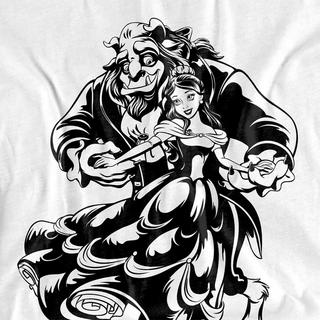 Beauty And The Beast Beauty and the Beast Dancing T-shirt Maniche Lunghe  
