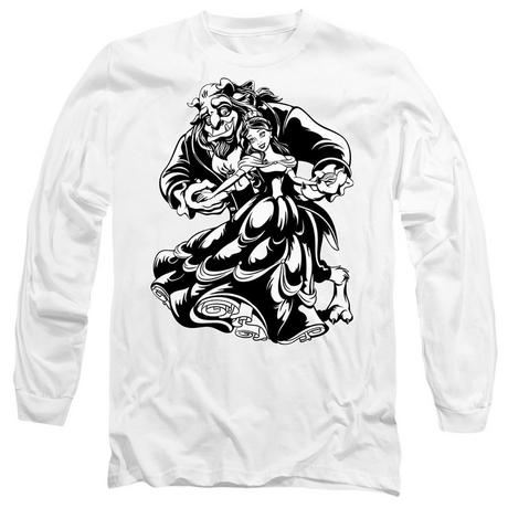 Beauty And The Beast Beauty and the Beast Dancing T-shirt Maniche Lunghe  