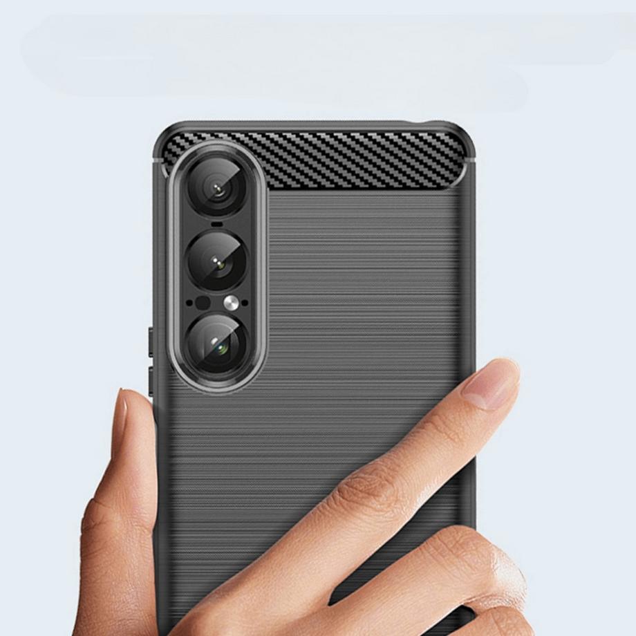 Cover-Discount  Sony Xperia 1 VII - Coque look métal carbone 