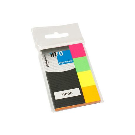 INFO INFO Page Marker im Umschlag 5670-89 Neon, 20x50mm,4x40 Blatt  