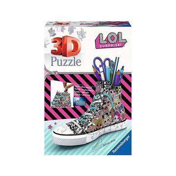 Ravensburger 3D Puzzle 11163 Sneaker L.O.L. Surprise! Praktischer Stiftehalter 108 Teile Schreibtisch-Organizer für Kinder ab 8 Jahren