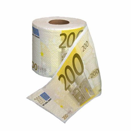 Novelty  Papier toilette 200 euros 