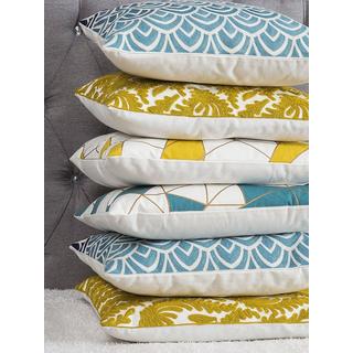 Beliani Dekokissen 2er Set aus Baumwolle Modern CLARKIA  