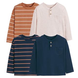 La Redoute Collections  4er-Pack Langarm-Shirts 