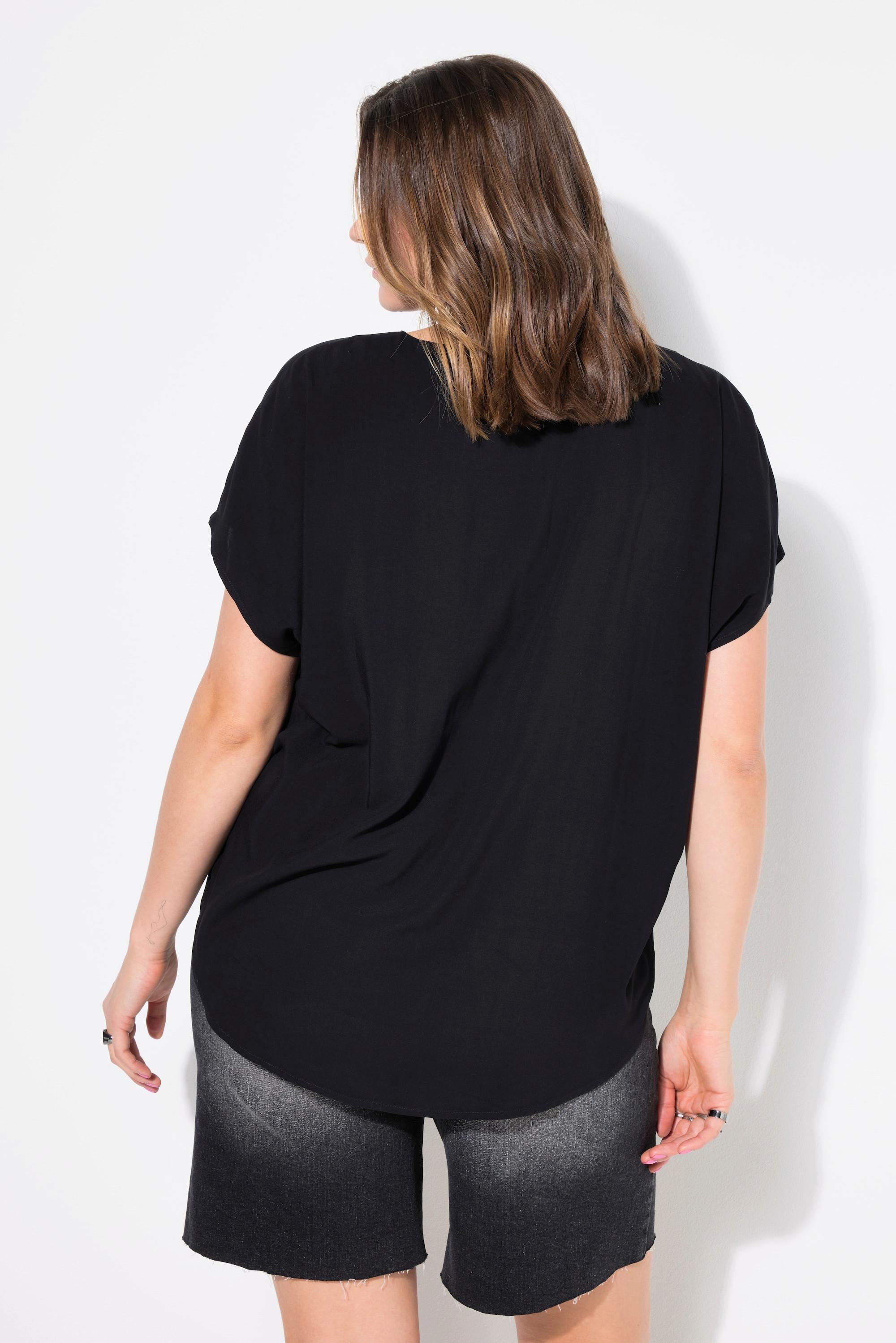 Studio Untold  Blusenshirt, oversized, V-Ausschnitt 