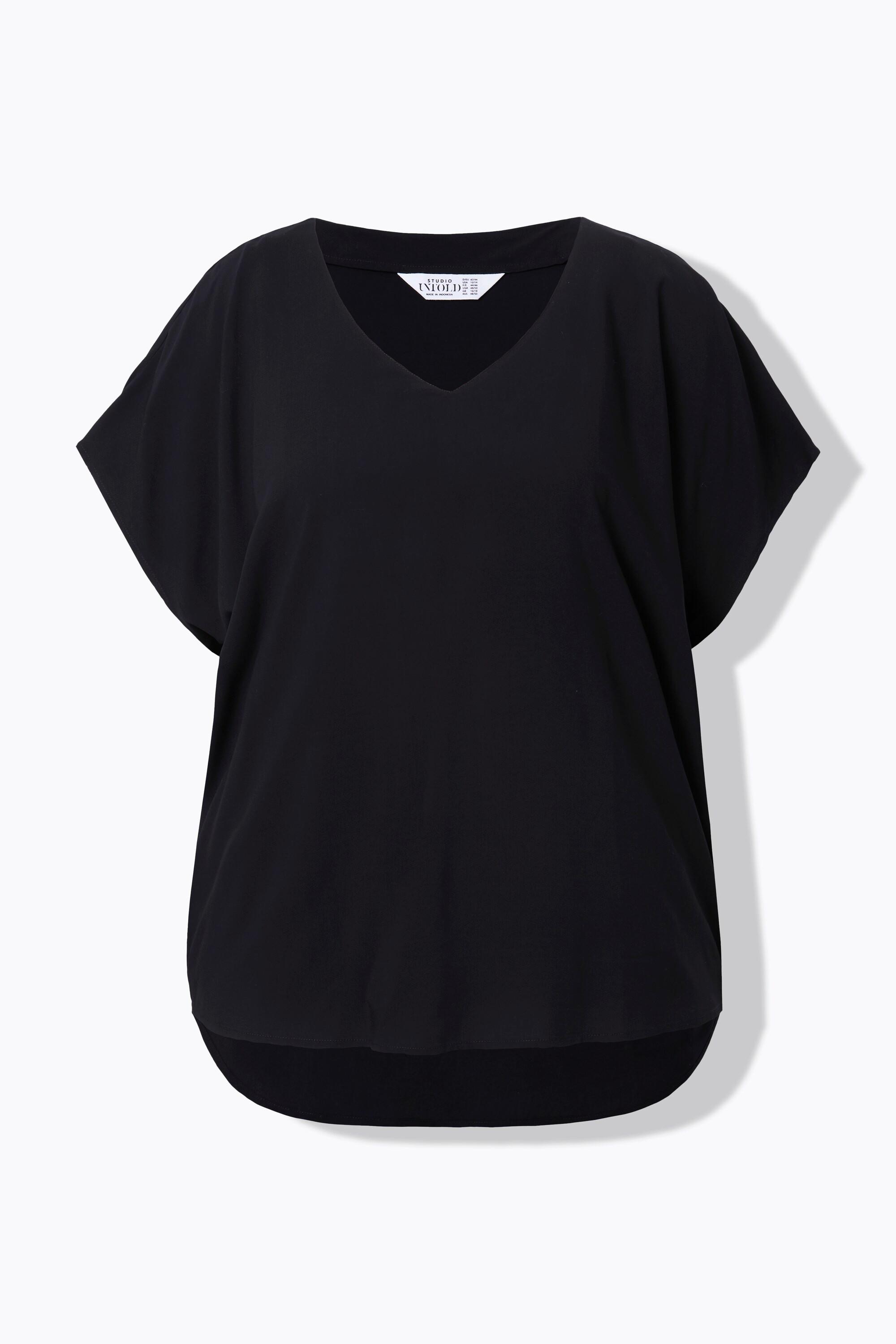 Studio Untold  Blusenshirt, oversized, V-Ausschnitt 