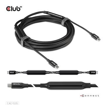 USB 3.2 Gen2 Type C to C Active Bi-directional Cable 8K60Hz M/M 5m/16.4ft