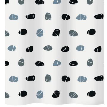 Duschvorhang Textil Stones
