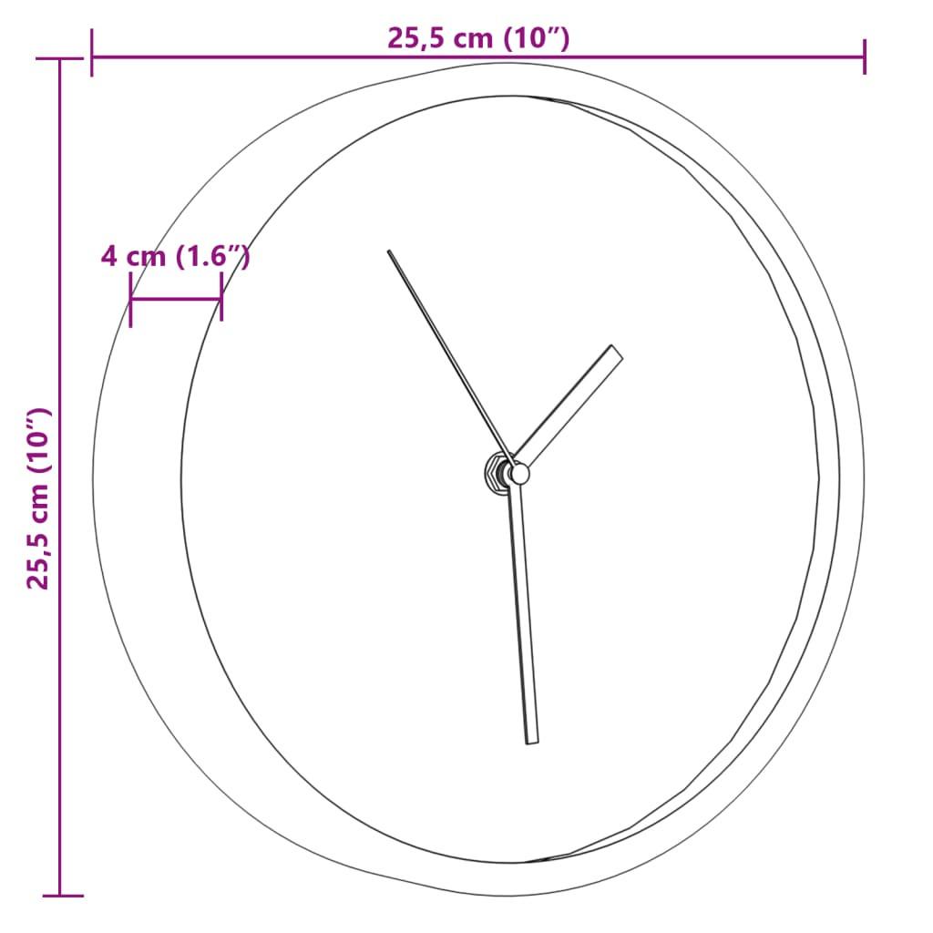 VidaXL Wanduhr glas  