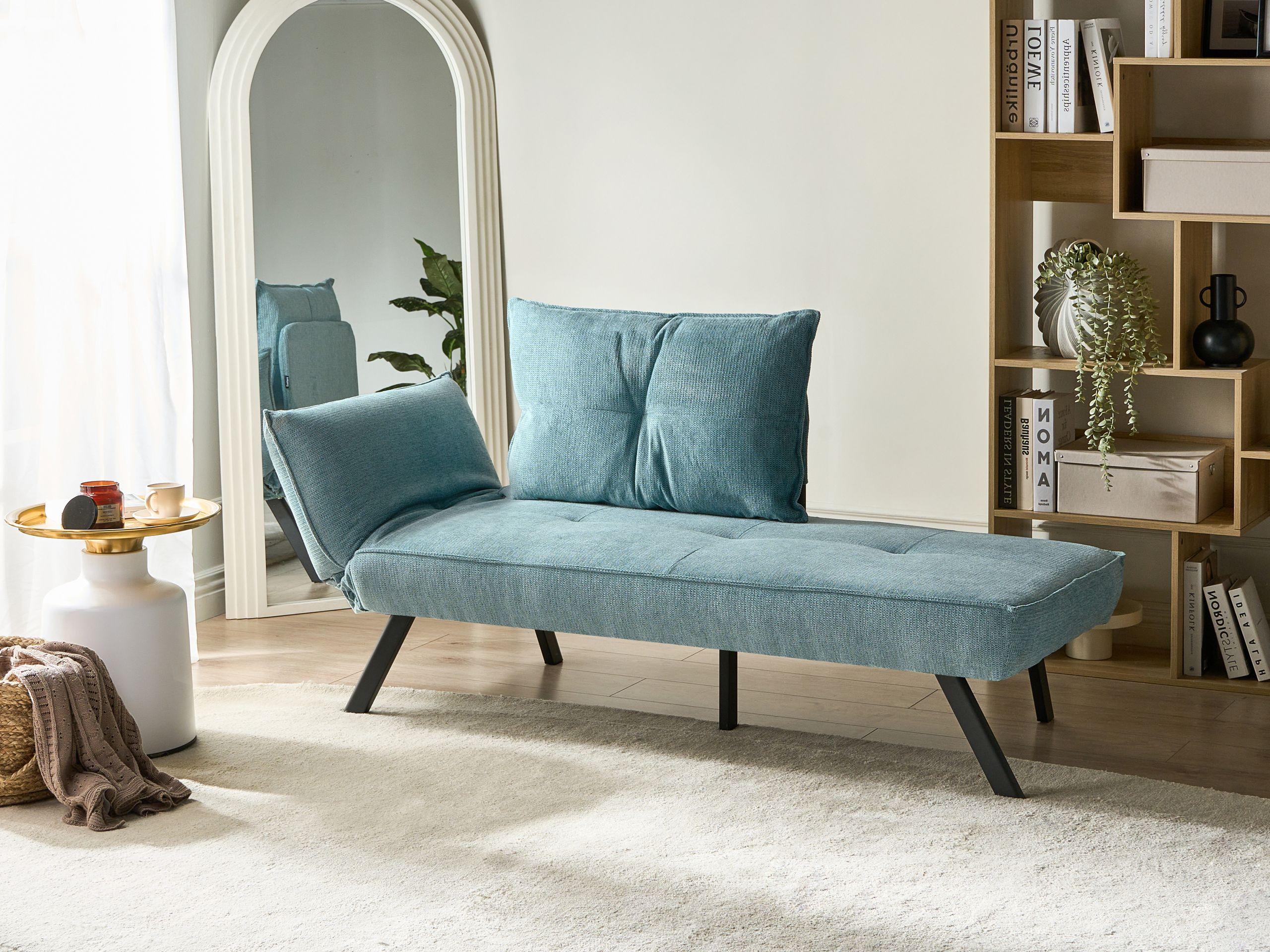 Beliani Chaise longue versione sinistra en Tessuto Moderno ROCAMADOUR  