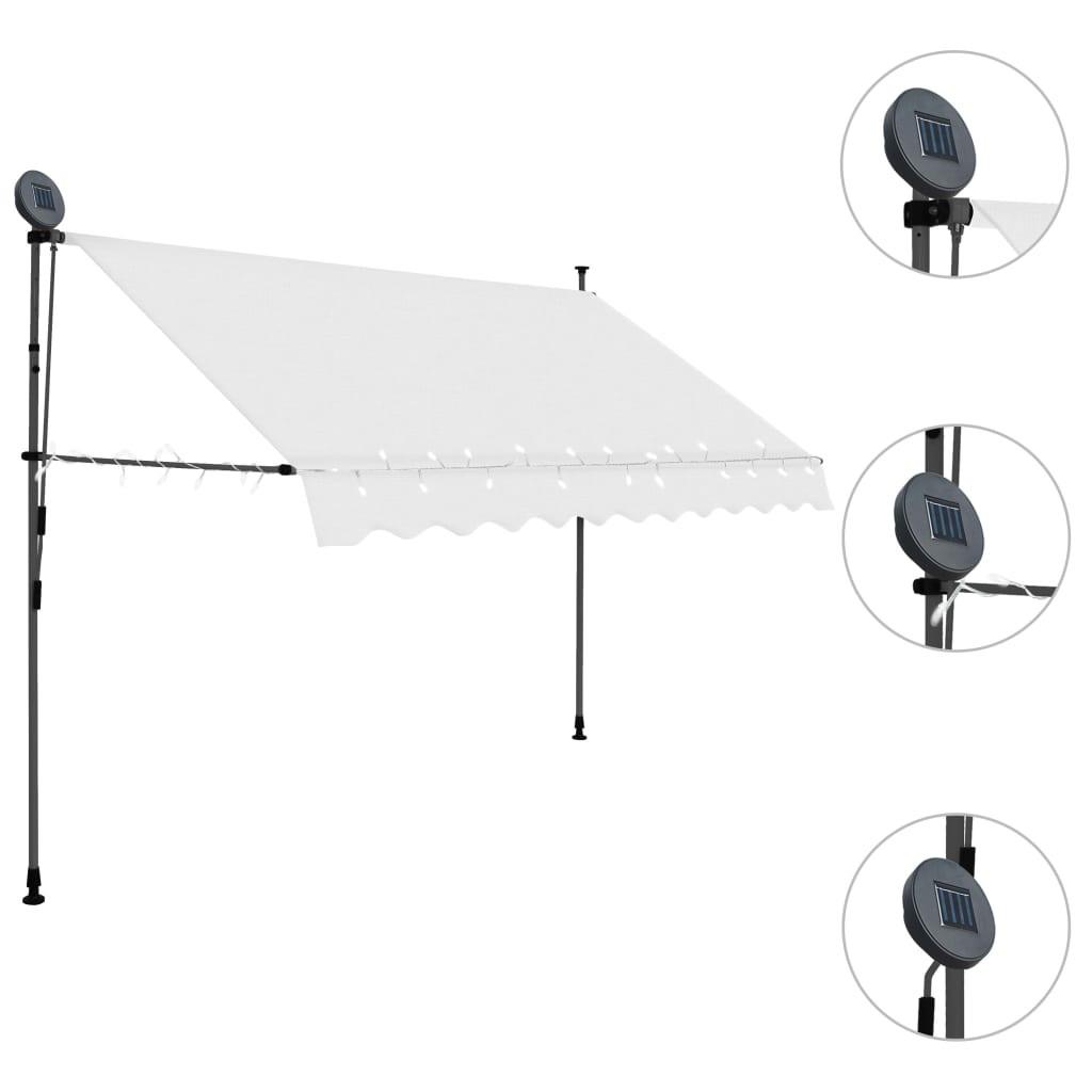 VidaXL Auvent rétractable tissu  