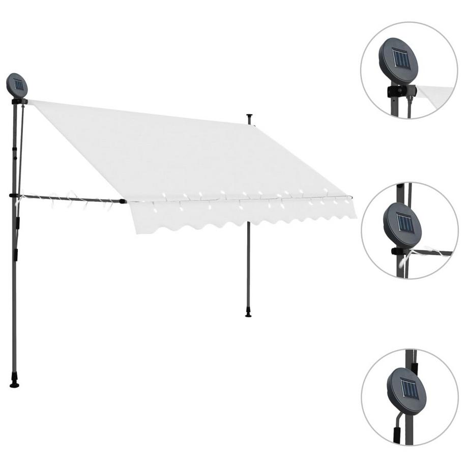 VidaXL tenda da sole retrattile Tessuto  