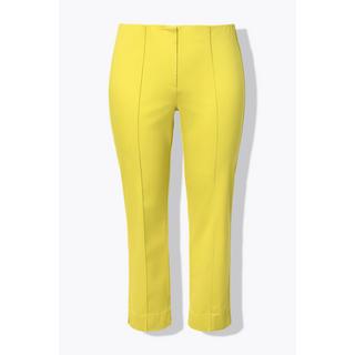 Ulla Popken Pantaloni Nervature Gamba Aderente Vita Elastica Spacchi  