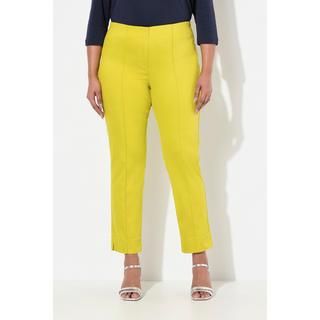 Ulla Popken Pantaloni Nervature Gamba Aderente Vita Elastica Spacchi  