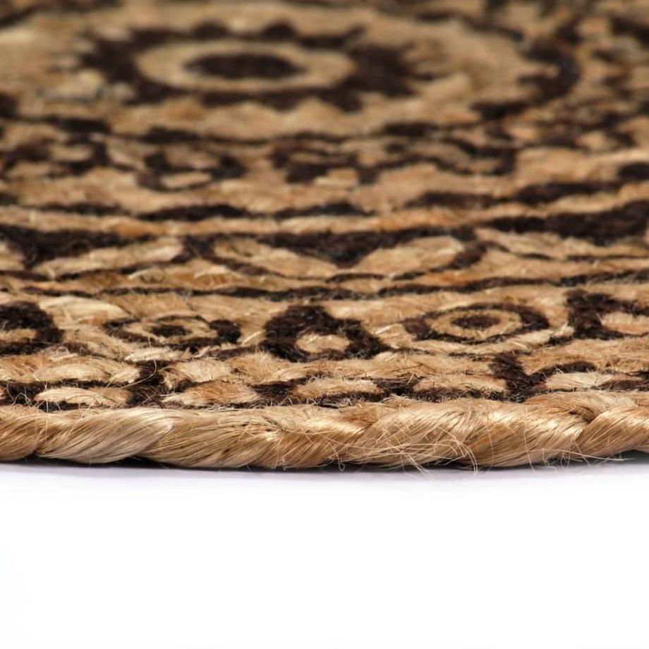 VidaXL Napperons  pcs rond jute jute  