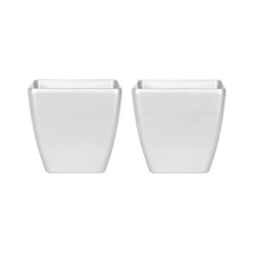 Lot de 2 pots de fleurs en Fibre d'argile Moderne ASTRAS