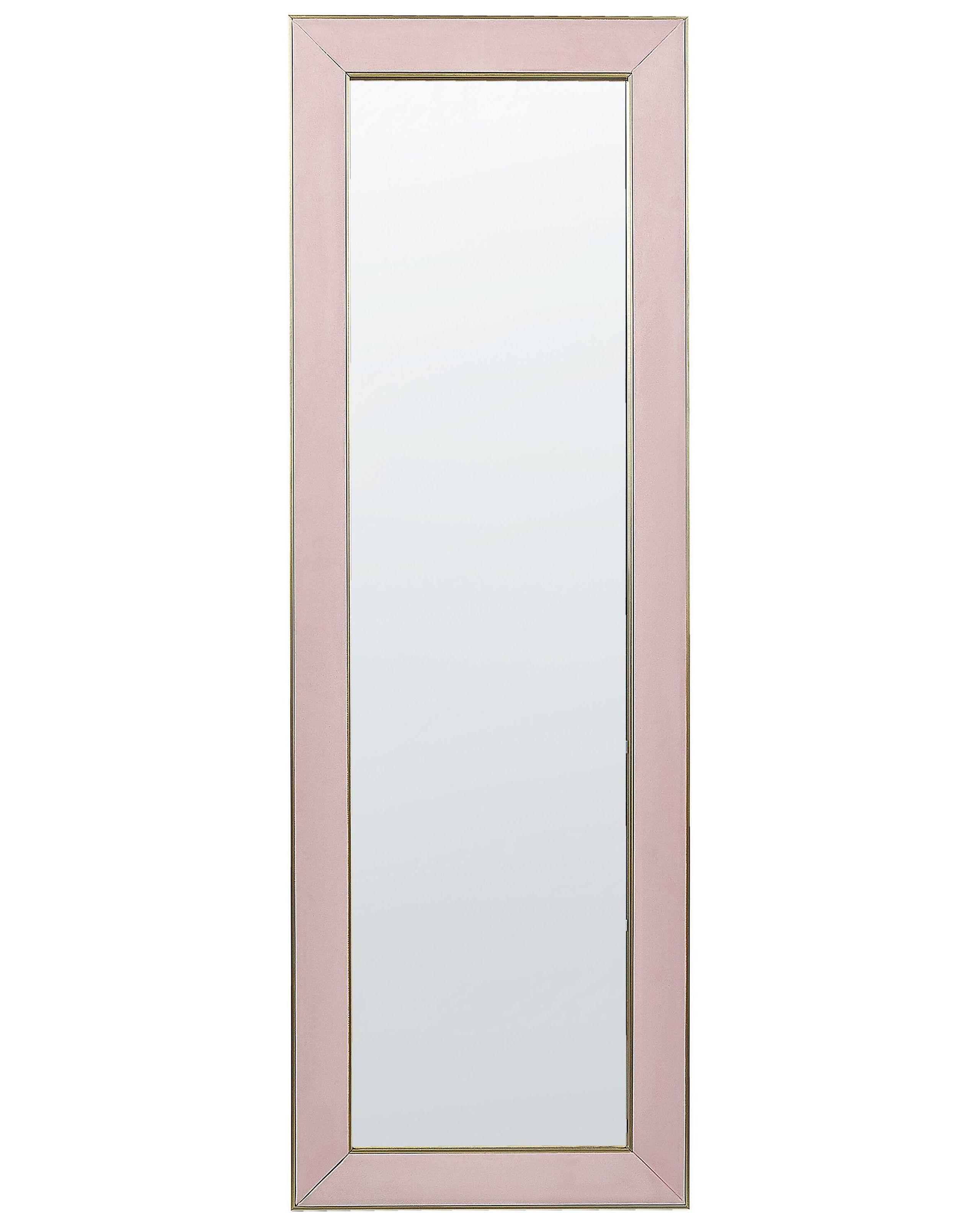 Beliani Standspiegel aus Samtstoff Glamourös LAUTREC  