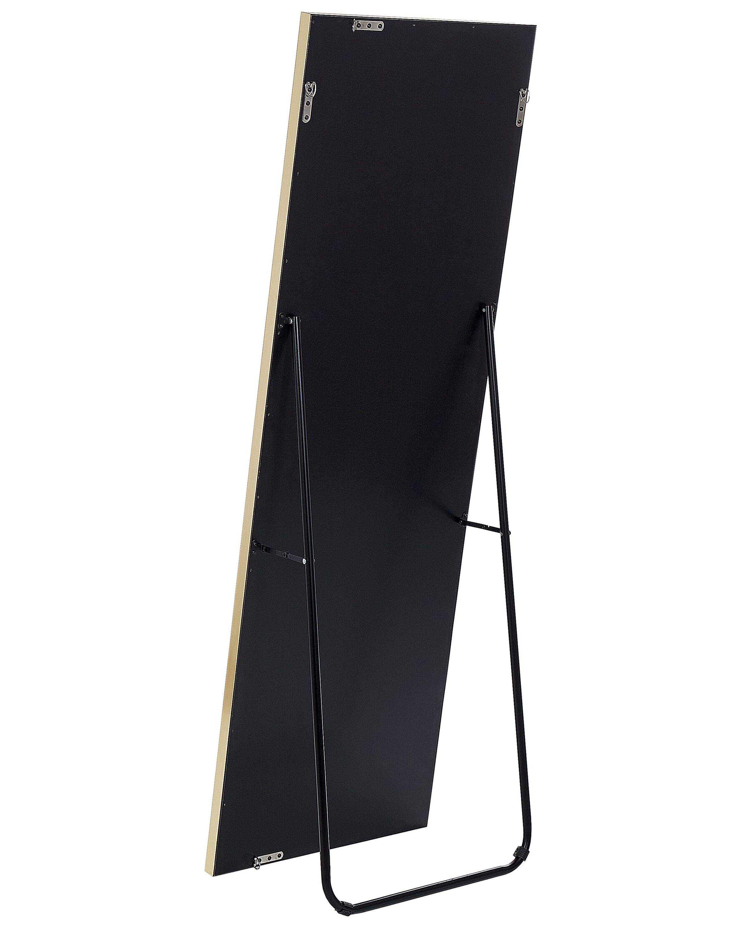 Beliani Standspiegel aus Samtstoff Glamourös LAUTREC  