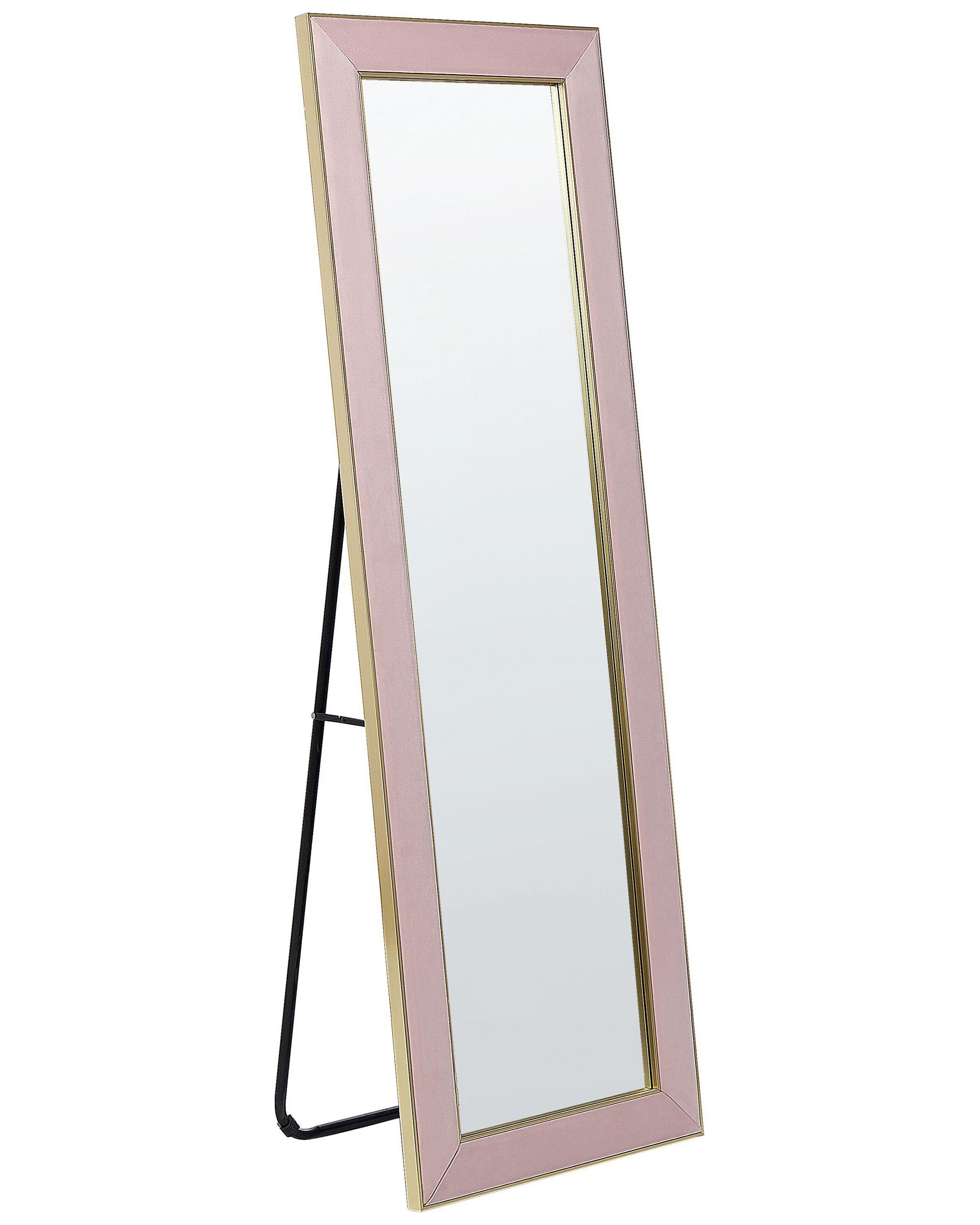 Beliani Miroir sur pied en Velours Moderne LAUTREC  
