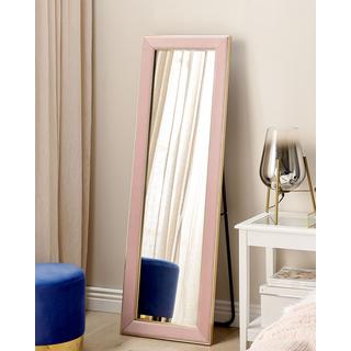 Beliani Standspiegel aus Samtstoff Glamourös LAUTREC  