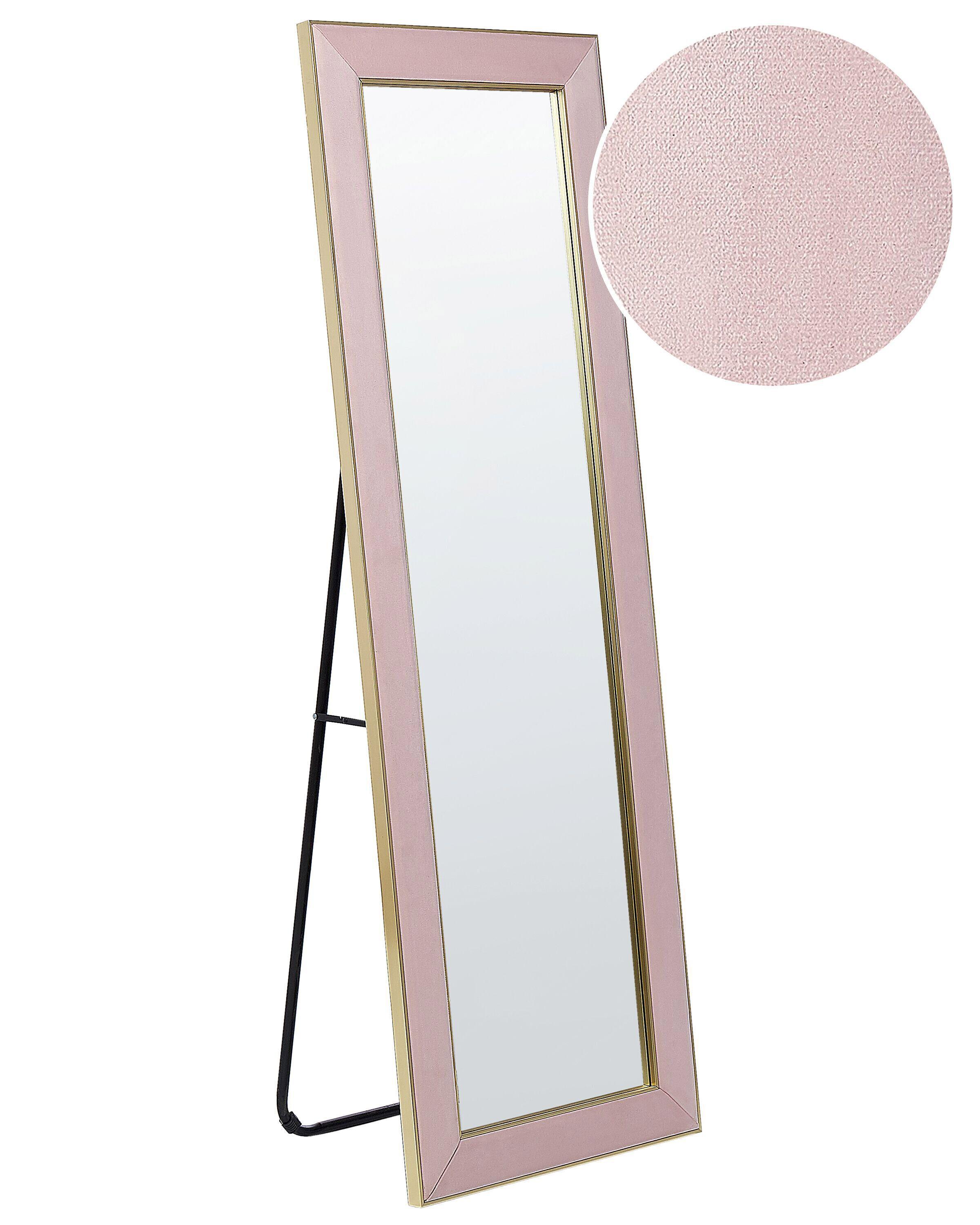 Beliani Miroir sur pied en Velours Moderne LAUTREC  