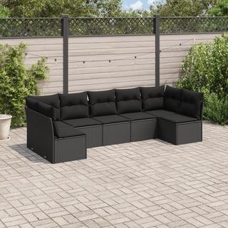 VidaXL set divano da giardino Polirattan  