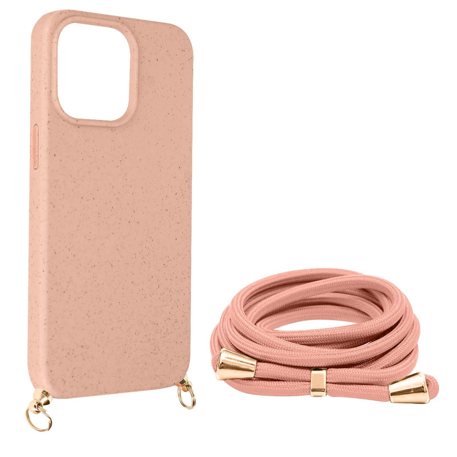 Avizar  Coque Cordon iPhone 15 Pro Rose 