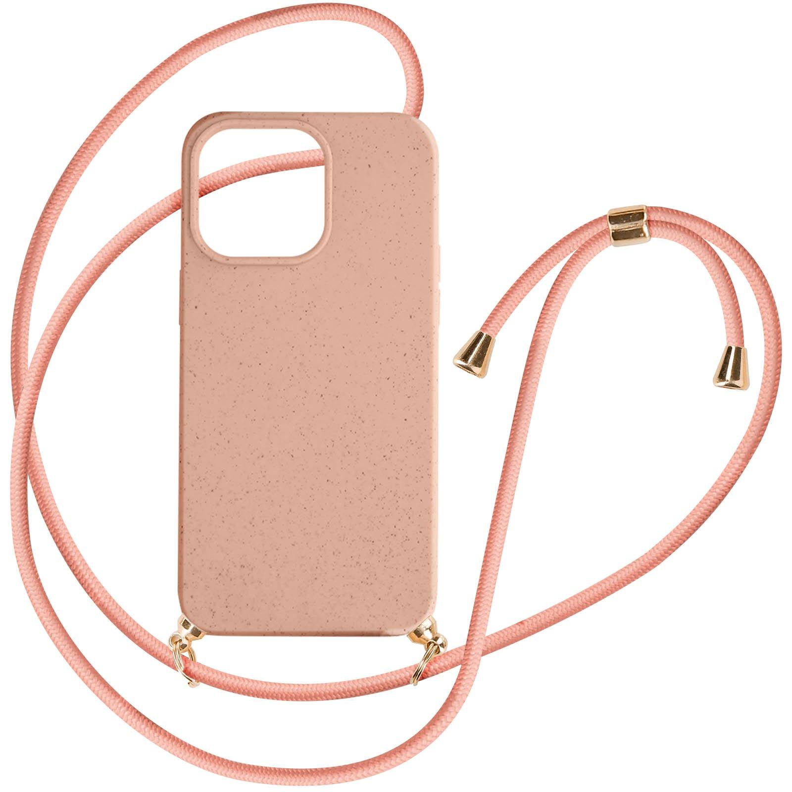 Cover Cordino Compatibile con iPhone 17 Pro, Custodia Laccio Trasparente Silicone Morbido Regolabile Antiurto Rinforza Angoli Chiaro Case, Blu Bianco